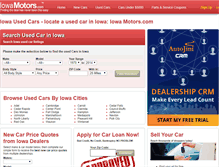Tablet Screenshot of iowamotors.com